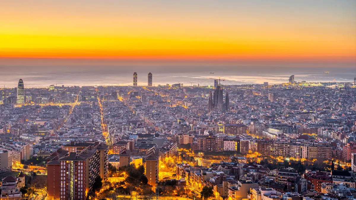 Barcelona Skyline View