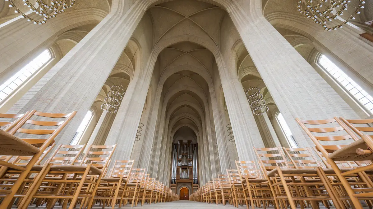 Grundtvig’s Church View from Floor to Ceiling