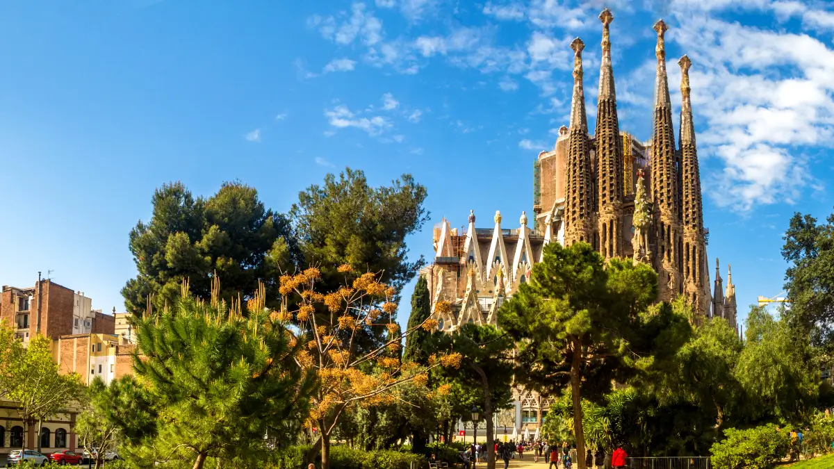 La Sagrada Familia Church Designed By Antonio Gaudi